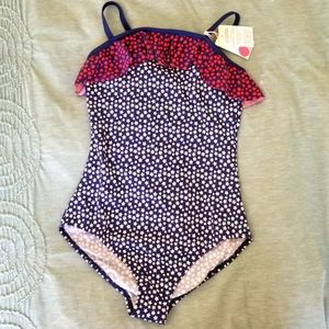 Nwt Mini Boden Patriotic Star Swim Suit 11-12y